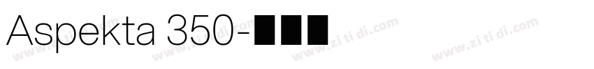Aspekta 350字体转换